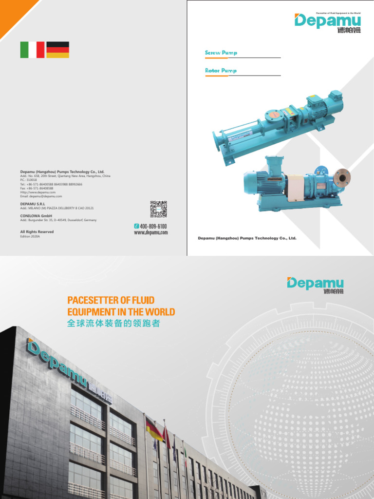 Depamu Screw Pump Overview | PDF | Pump | Mechanical Engineering