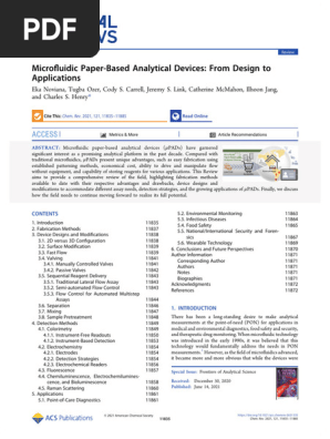 NO MASS PROD. “ILLUMINATE” Coat Microfluidic Paper-Based Analytical Devices From Design To