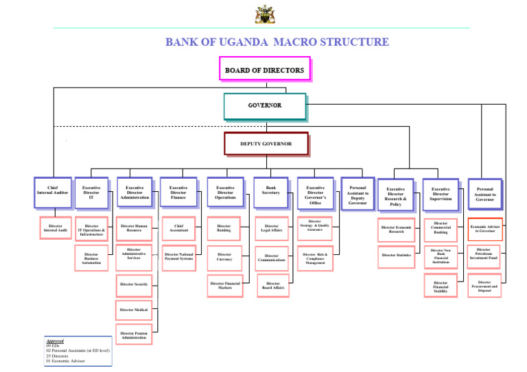 Bank of Uganda Leadership Structure | PDF | Internal Audit | Banks