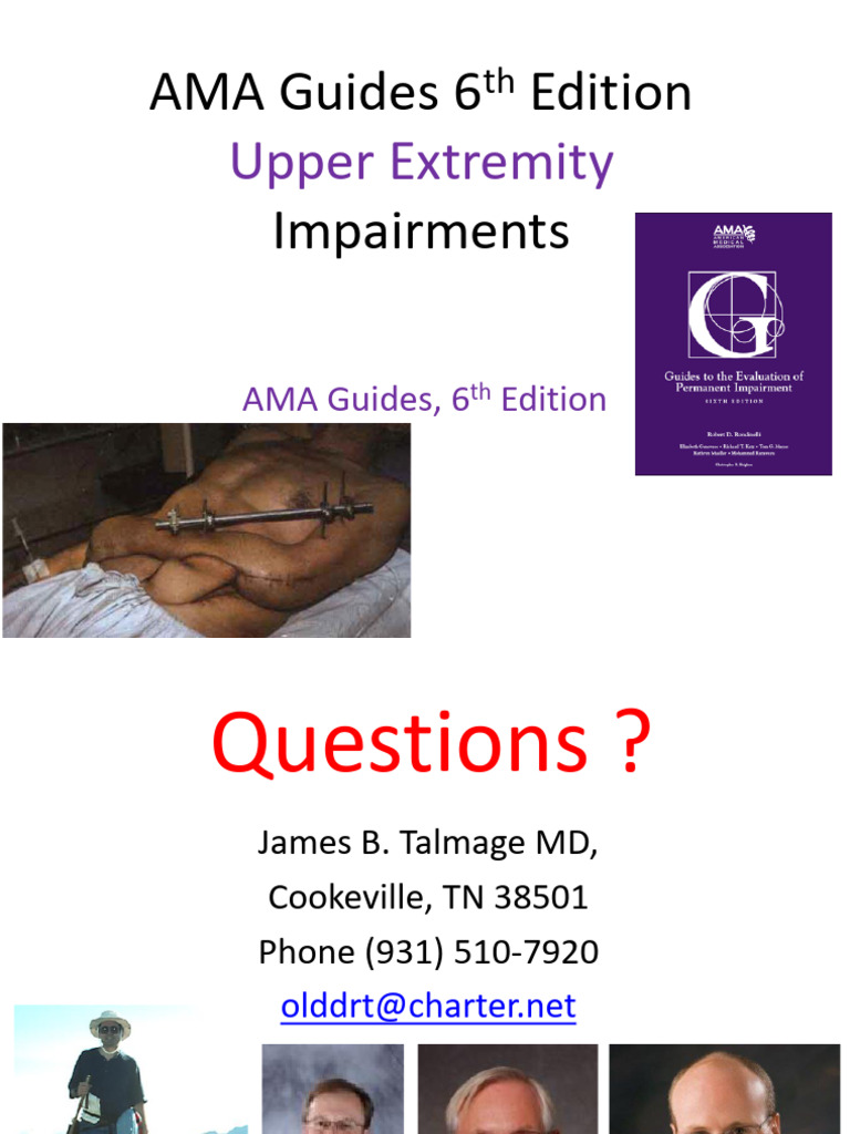 AMA Guides: Upper Extremity Impairments | PDF | Amputation | Clinical ...