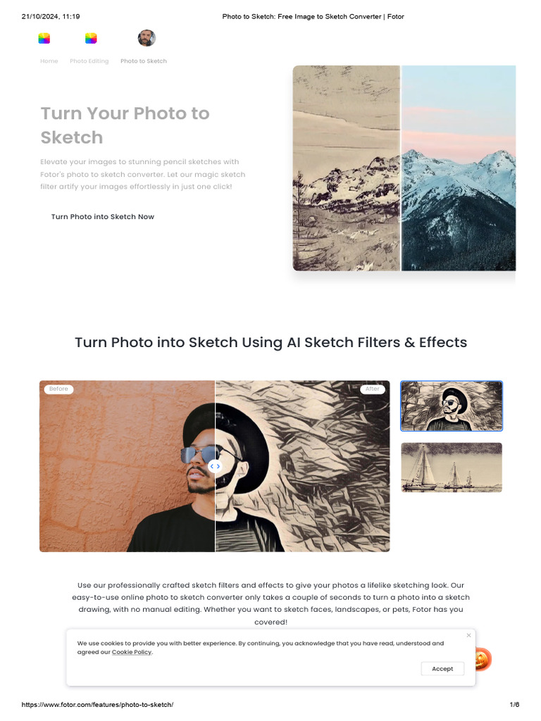 Photo To Sketch - Free Image To Sketch Converter - Fotor | PDF | Image ...