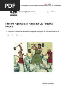 Prayers Against Evil Altars of My Father's House