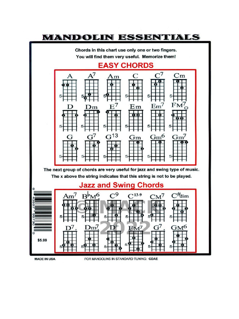 Accordi Mandolino | PDF