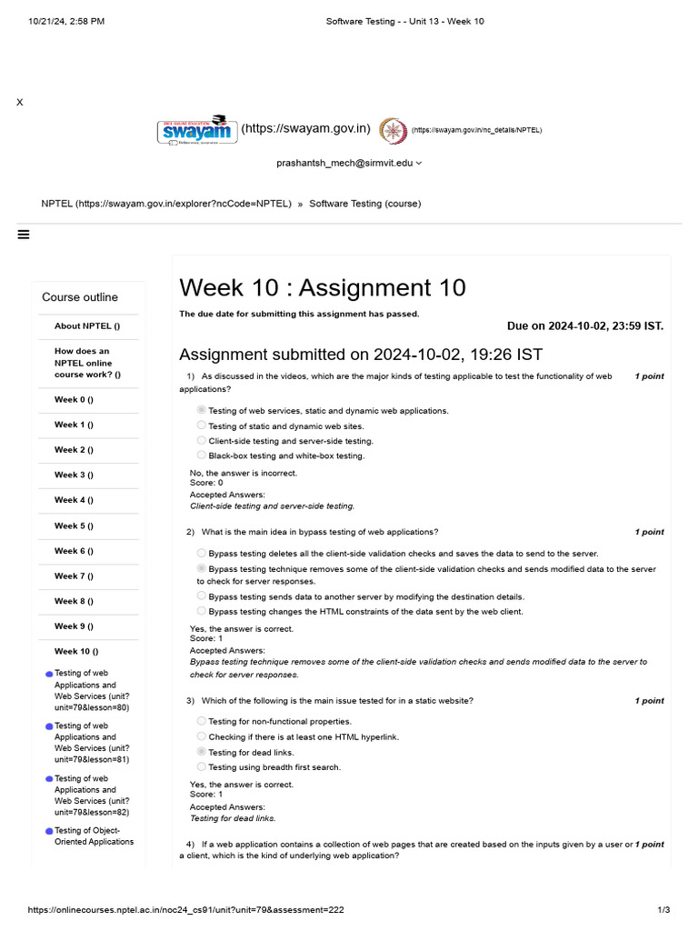 Week 10 | PDF | World Wide Web | Internet & Web