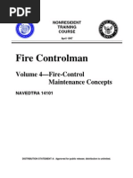 US Navy Course NAVEDTRA 14101 - Fire Control Man Volume 4-Fire-Control Maintenance Concepts