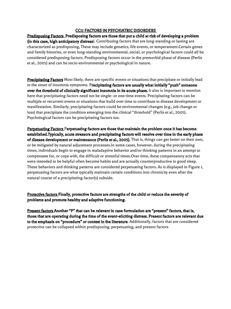 Cc11 Factors | PDF | Attachment Theory | Psychological Resilience