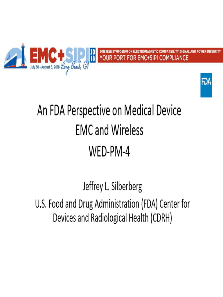 An FDA Perspective On Medical Device EMC and Wireless WED-PM-4 | PDF ...