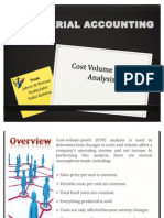 CVP Analysis Presentation of A Street Side Business