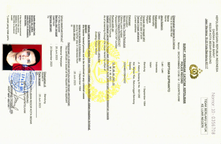 SKCK | PDF