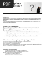 Problématique et questions de recherche | PDF | Définition | Théorie