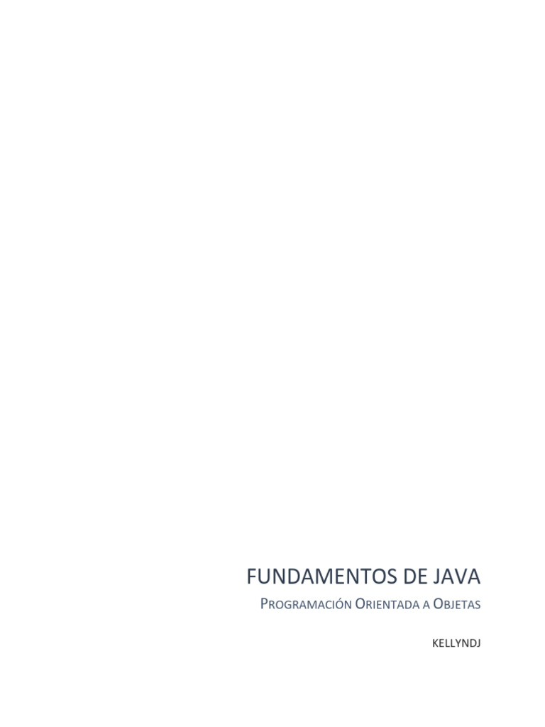 0.2 Fundamentos de Java | PDF | Java (lenguaje de programación ...
