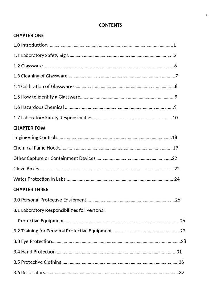 Lab Standard1 | PDF | Personal Protective Equipment | Laboratories