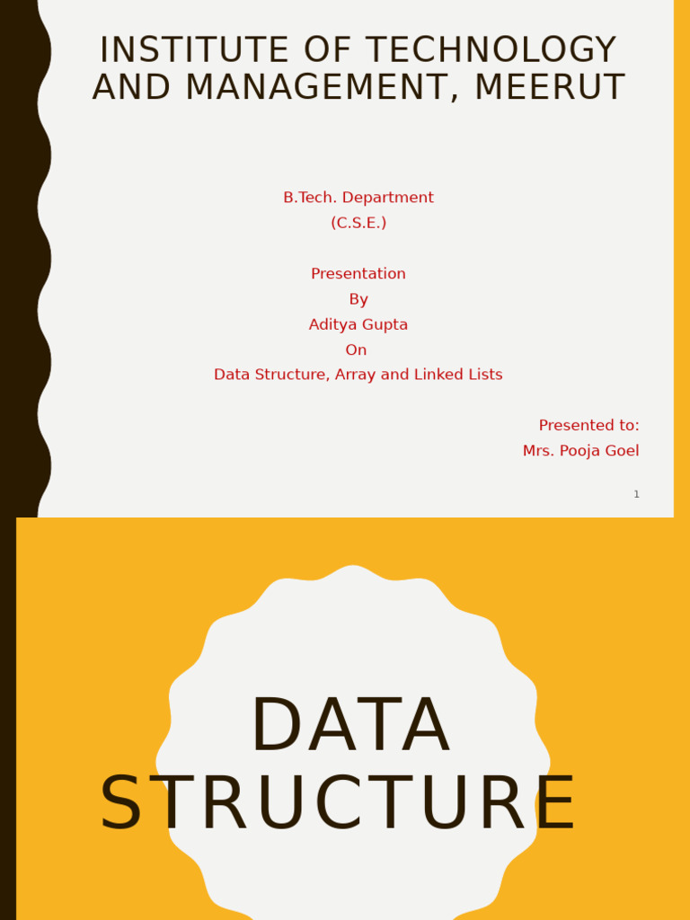 Data Structures: Arrays & Linked Lists | PDF | Pointer (Computer ...