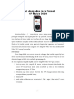 Reset Ulang Dan Cara Format HP - Nokia 7610