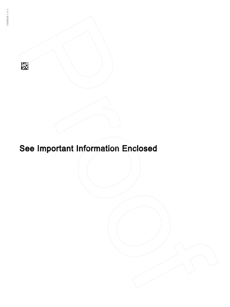 See Important Information Enclosed | PDF | Internal Revenue Service | Taxes