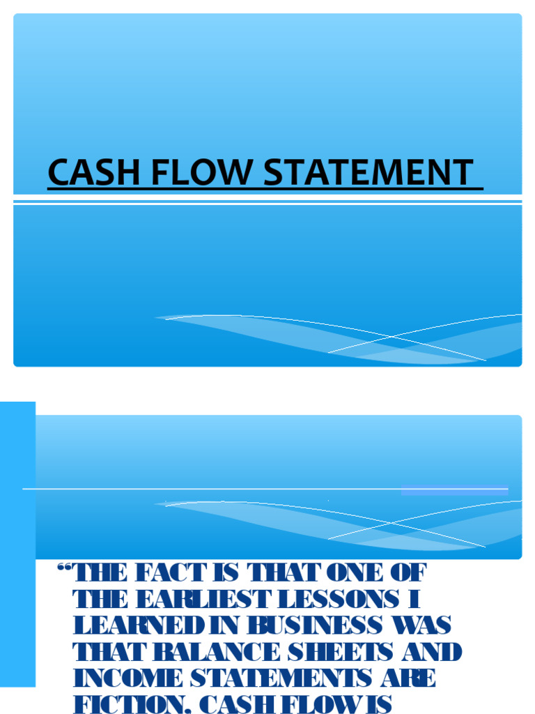 Understanding Cash Flow Statements | PDF | Cash Flow Statement | Expense