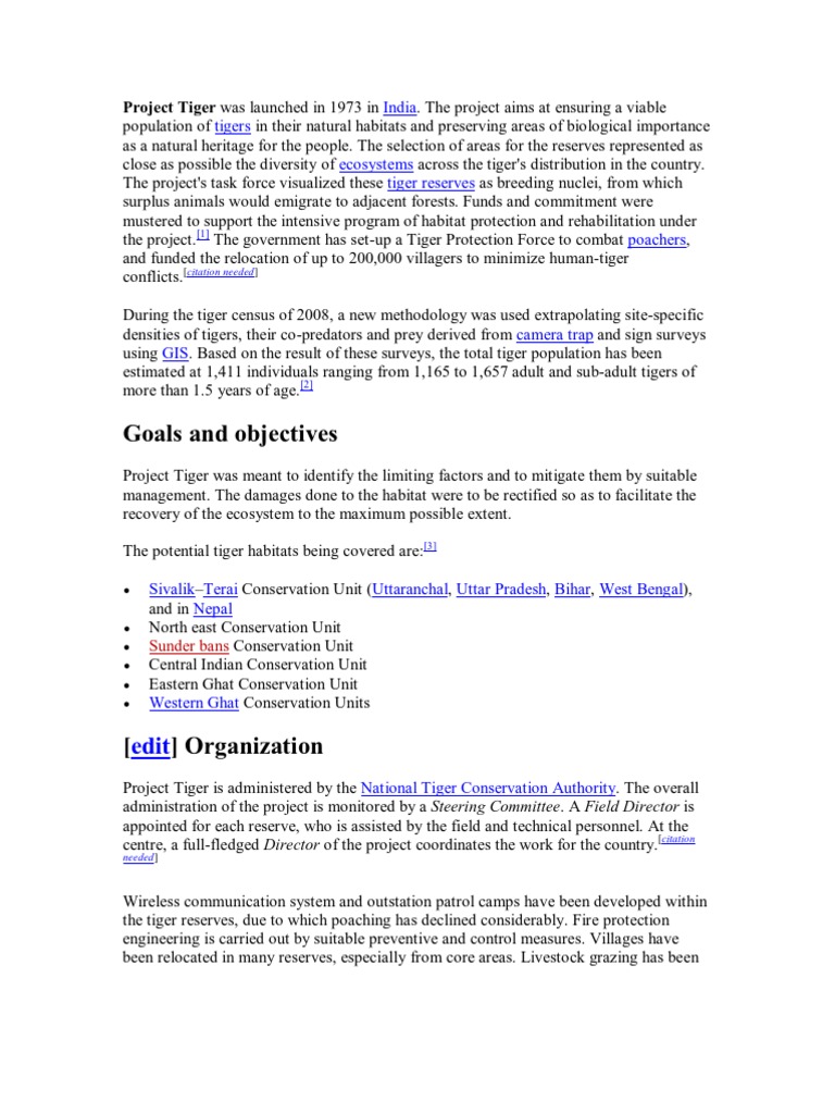 Project Tiger 2 | PDF | Science & Mathematics