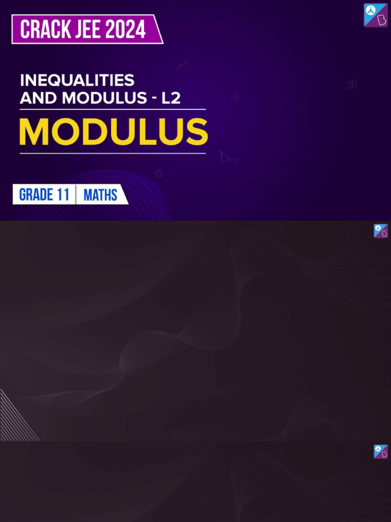 Inequalities and Modulus L2 | PDF | Elementary Mathematics | Linear Algebra