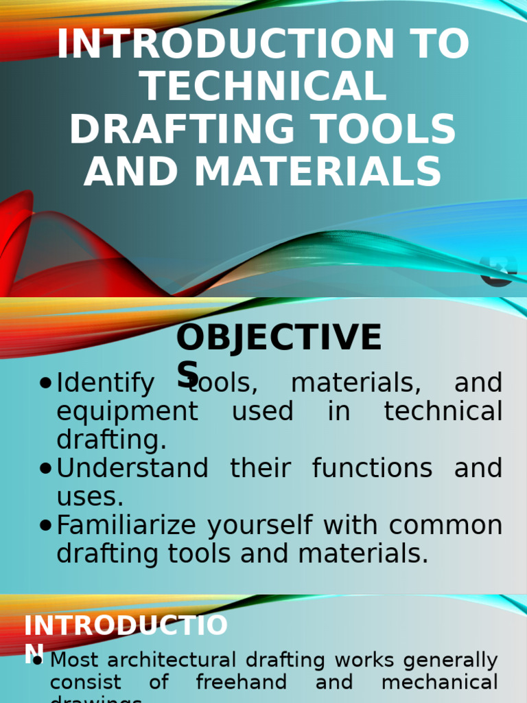 Essential Tools for Technical Drafting | PDF | Pencil | Drawing