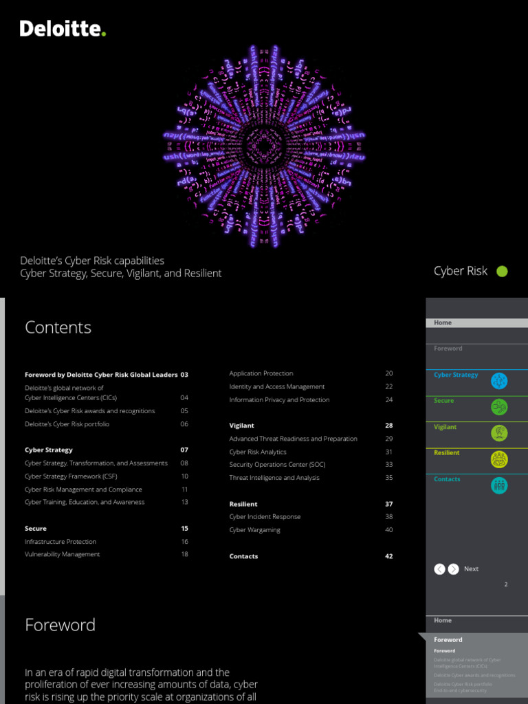 Deloitte Cyber Risk Services Overview | PDF | Computer Security | Security