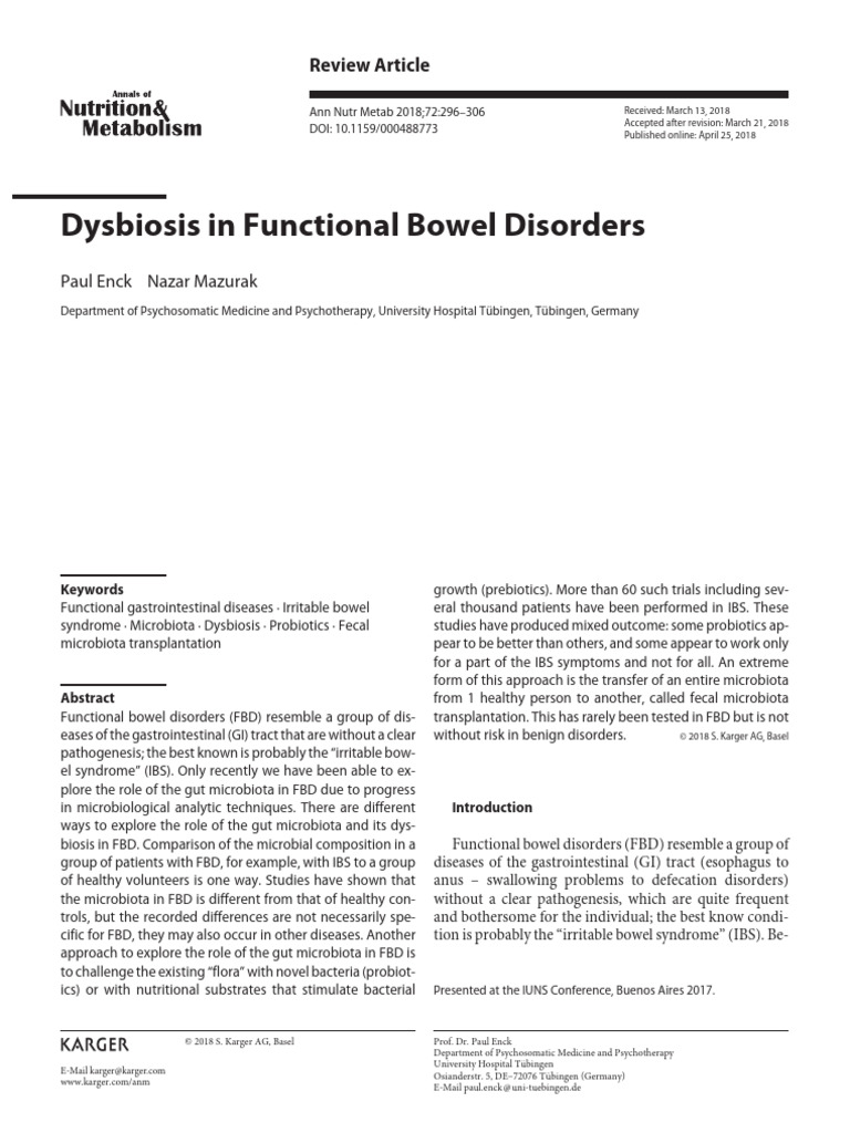 What Does Functional Bowel Disorder Mean