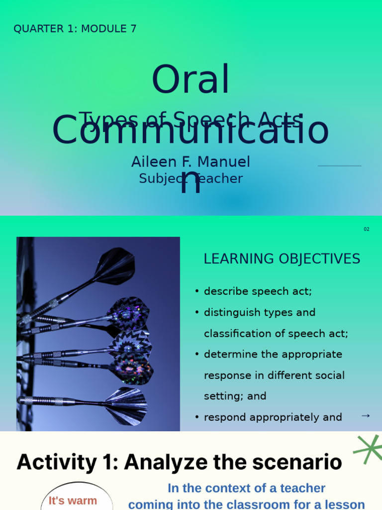 Understanding Speech Act Types | PDF | Human Communication