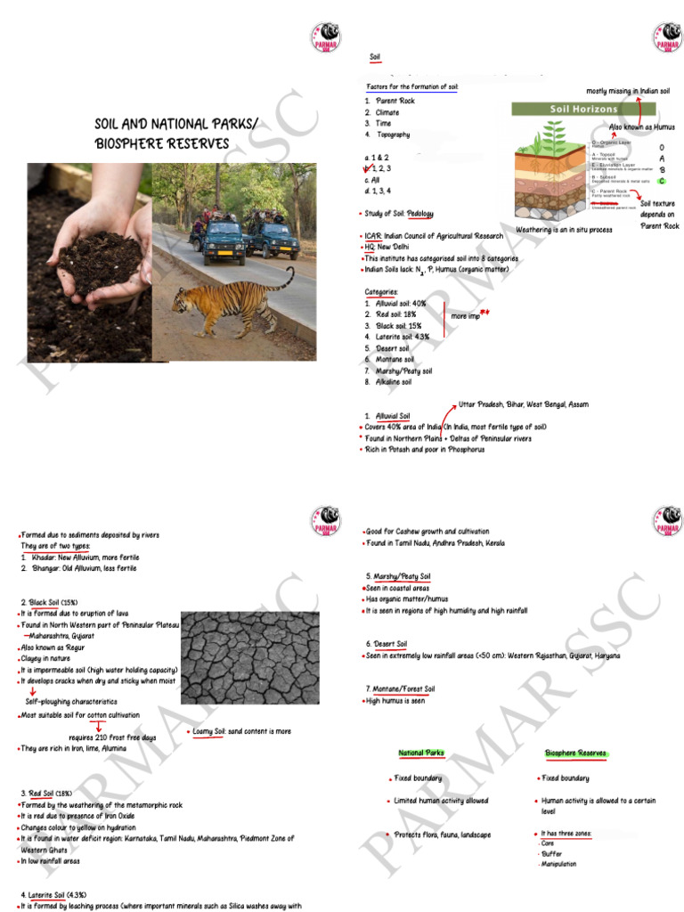 Soil Types And National Parks In India Pdf Soil Forests