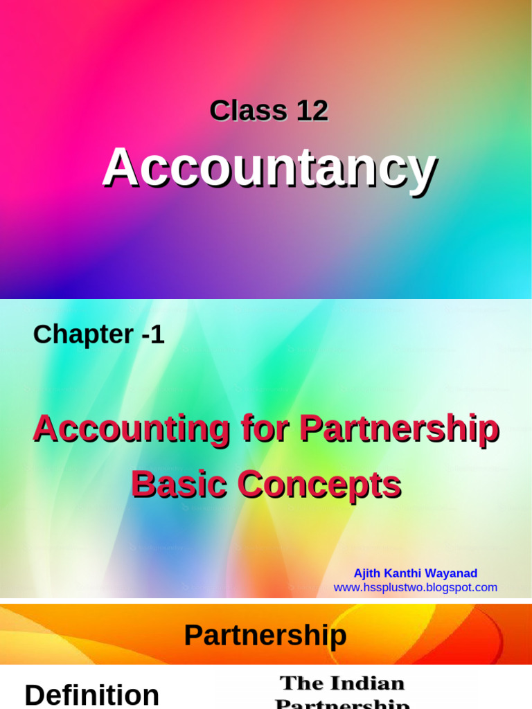 CH 1 Partnership - 2.1 | PDF | Partnership | Income Statement