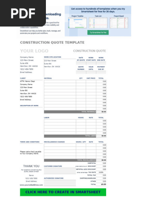 IC Construction Quote 10885