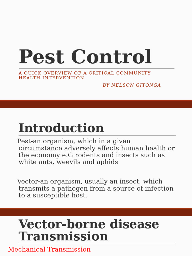 Pest Control | PDF | Pest Control | Pest (Organism)