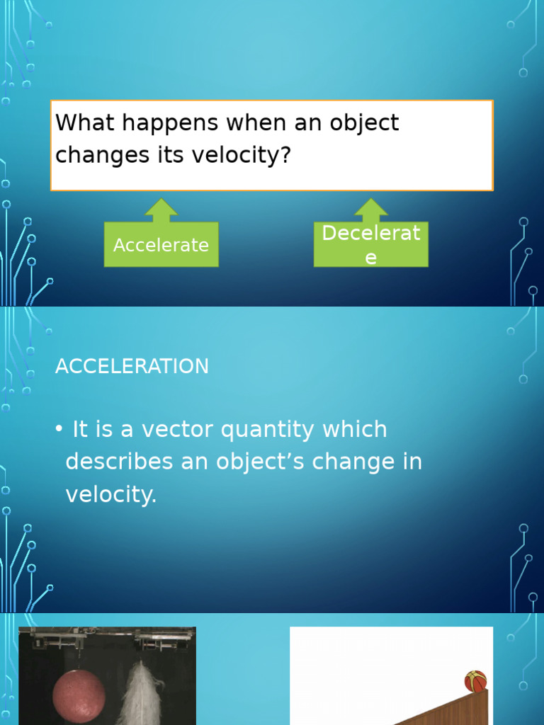 Understanding Velocity Changes and Acceleration | PDF | Acceleration ...