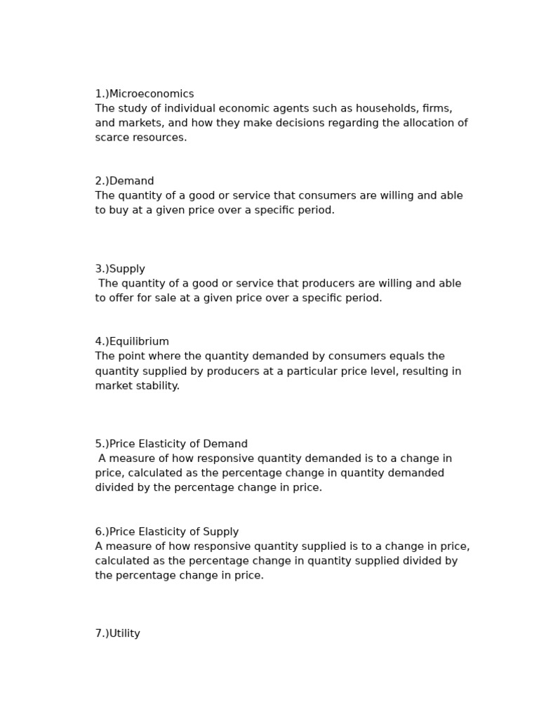 MICROECONOMICS SIMPLE TERMS visual data 2