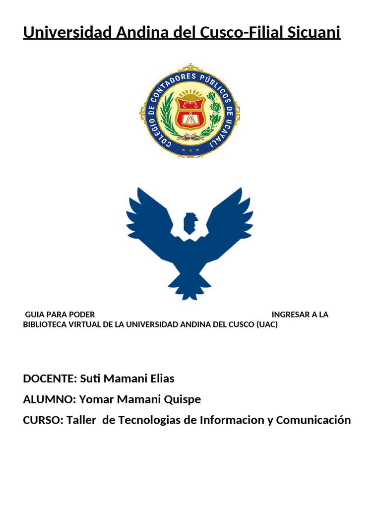 Acceso a la Biblioteca Virtual UAC | PDF