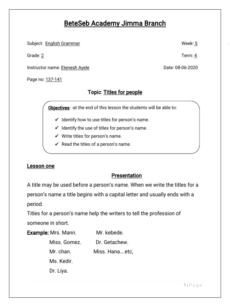 Grammar-Grade-2 Week 5 | PDF