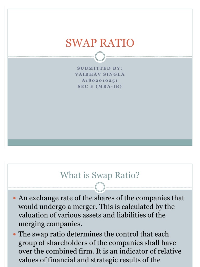 Swap Ratio PDF