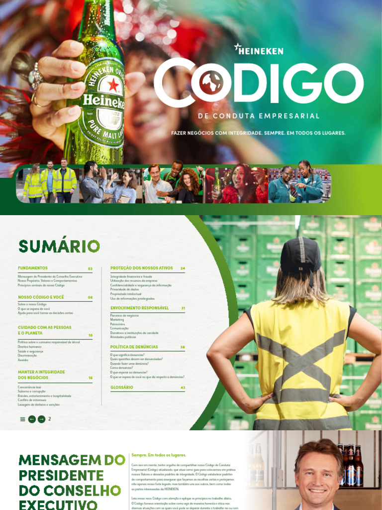 Portuguese BR Code of Business Conduct 2023 | PDF | Bebidas alcoólicas ...