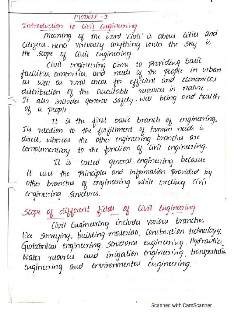 Module 1 Civil Engineering Disciplines And Building Science Compressed