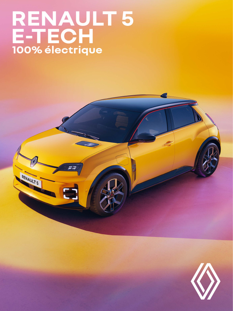 Renault 5 E-Tech 100% Électrique 2024 | PDF | Voiture électrique ...