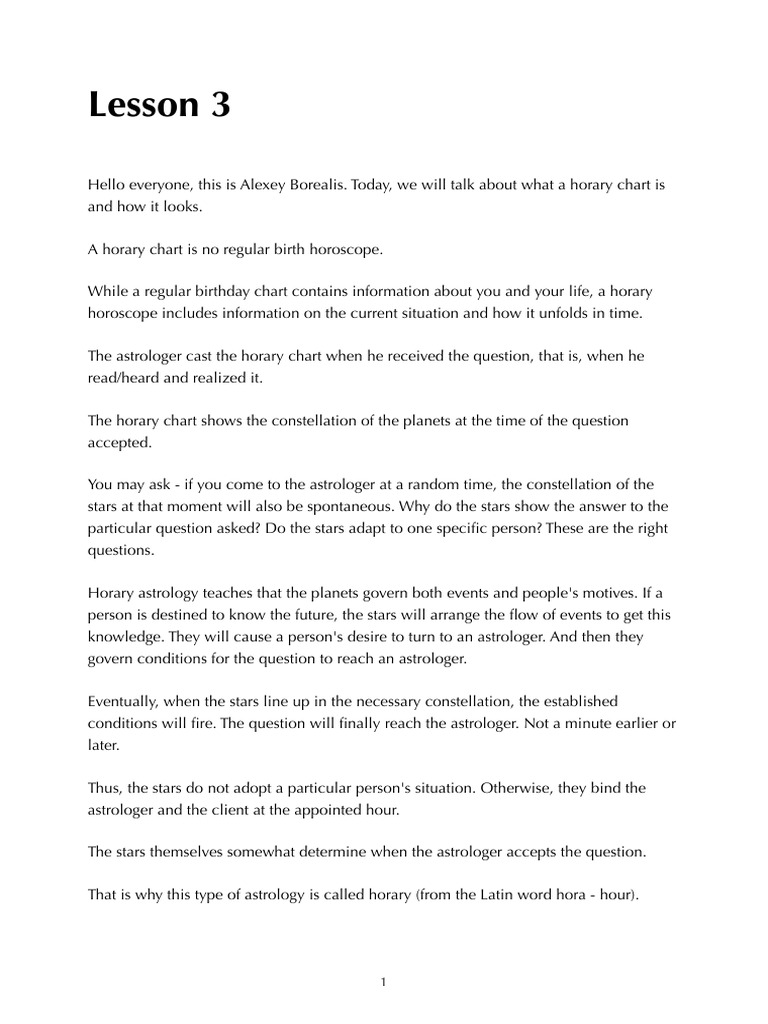 Lesson+3 | PDF | Planets | Astrology