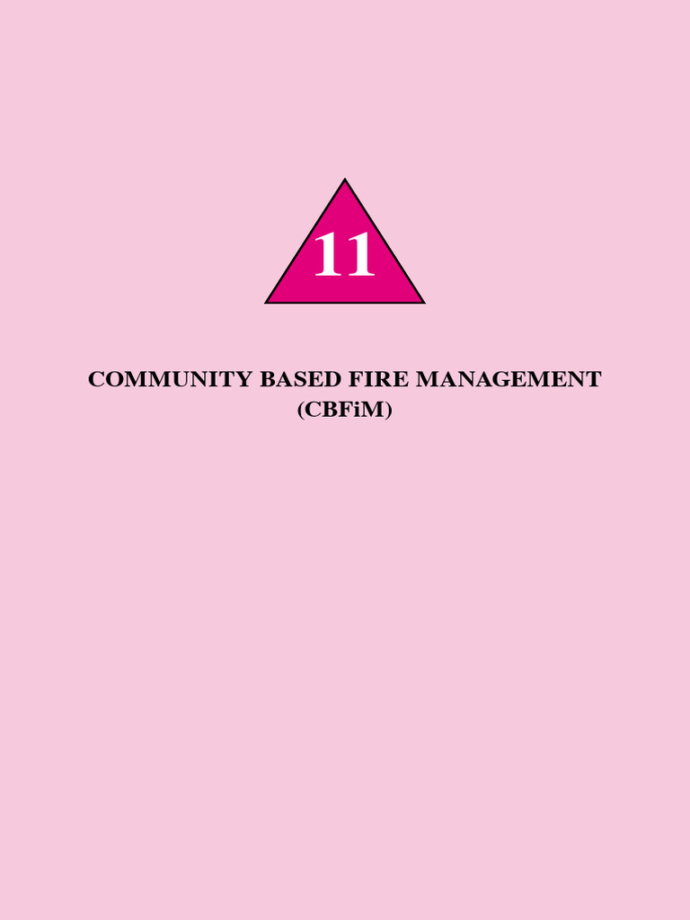 Community Based Fire Management (Cbfim) | PDF | Fires | Wildfire