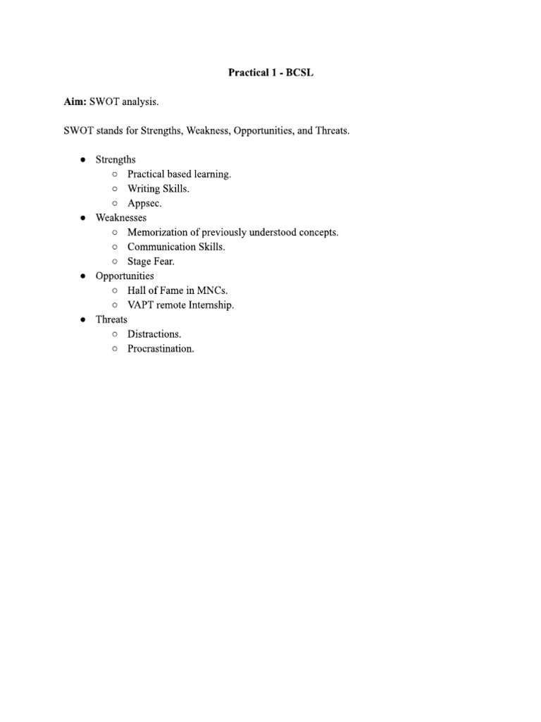 BCSL 1 | PDF