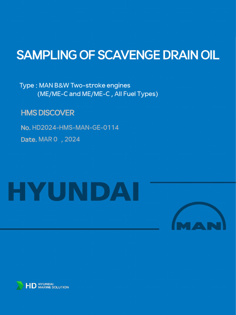 Scavenge Drain Oil Sampling Guidelines | PDF | Iron | Wear