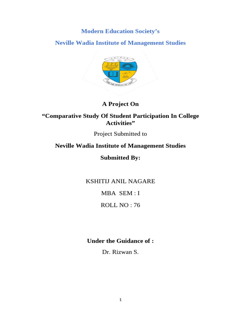 Student Participation in College Activities | PDF | Social Media ...