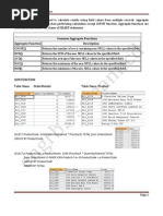 Aggregate Functions