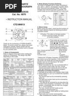 Citizen Instruction Manual 6870