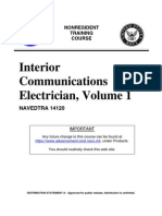 US Navy Course NAVEDTRA 14120 - Interior Communications Electrician, Volume 1