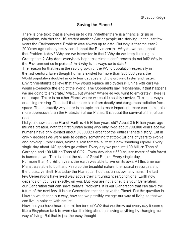 2 minute speech on save mother earth picture