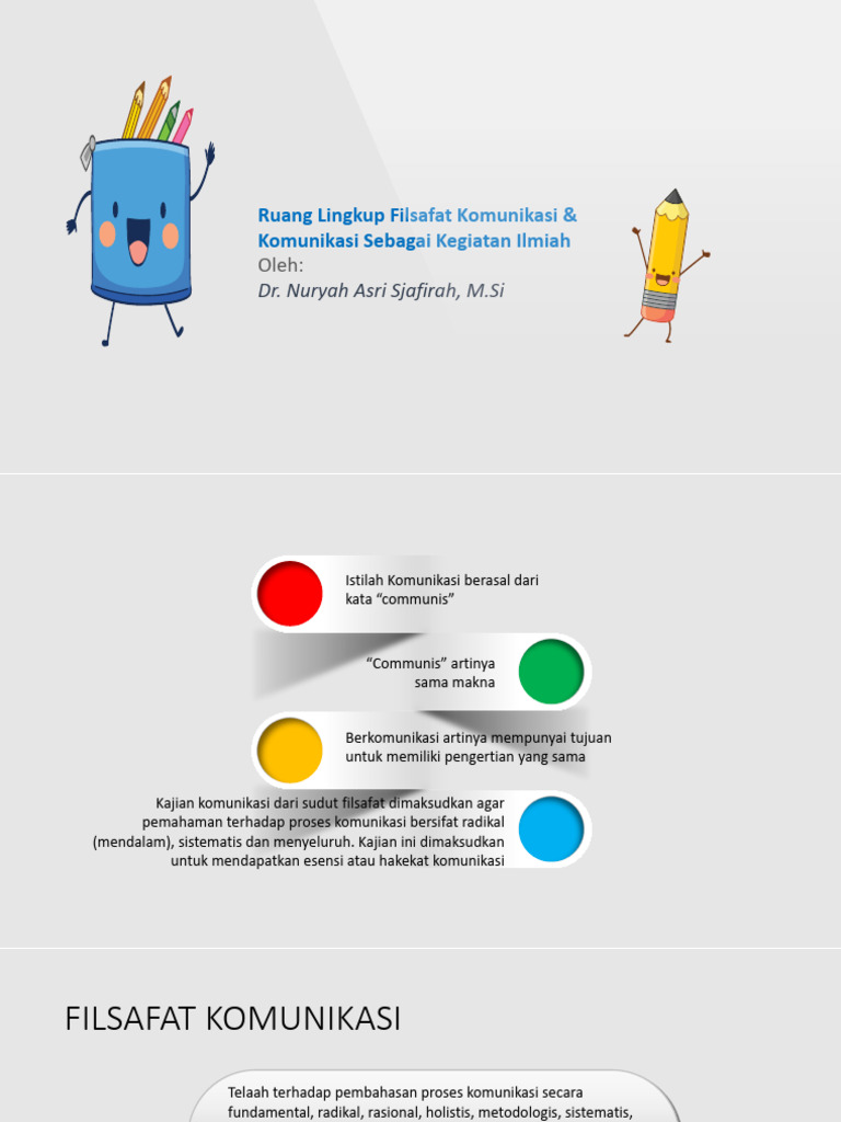 Filsafat Ilmu Komunikasi Esensi Dan Metode Pdf Filsafat Sains