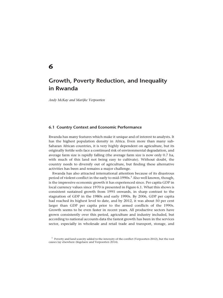 Rwanda's Economic Growth and Poverty Trends | PDF | Cost Of Living ...