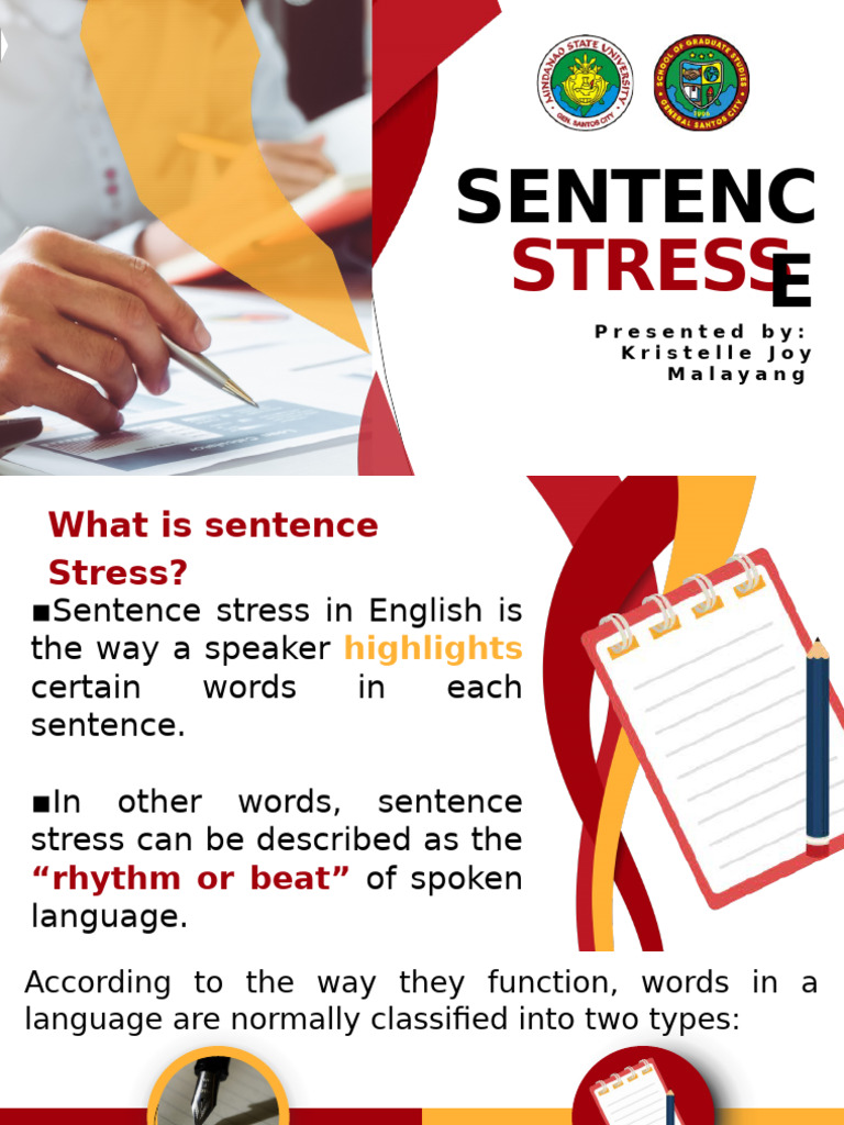 Understanding Sentence Stress in English | PDF